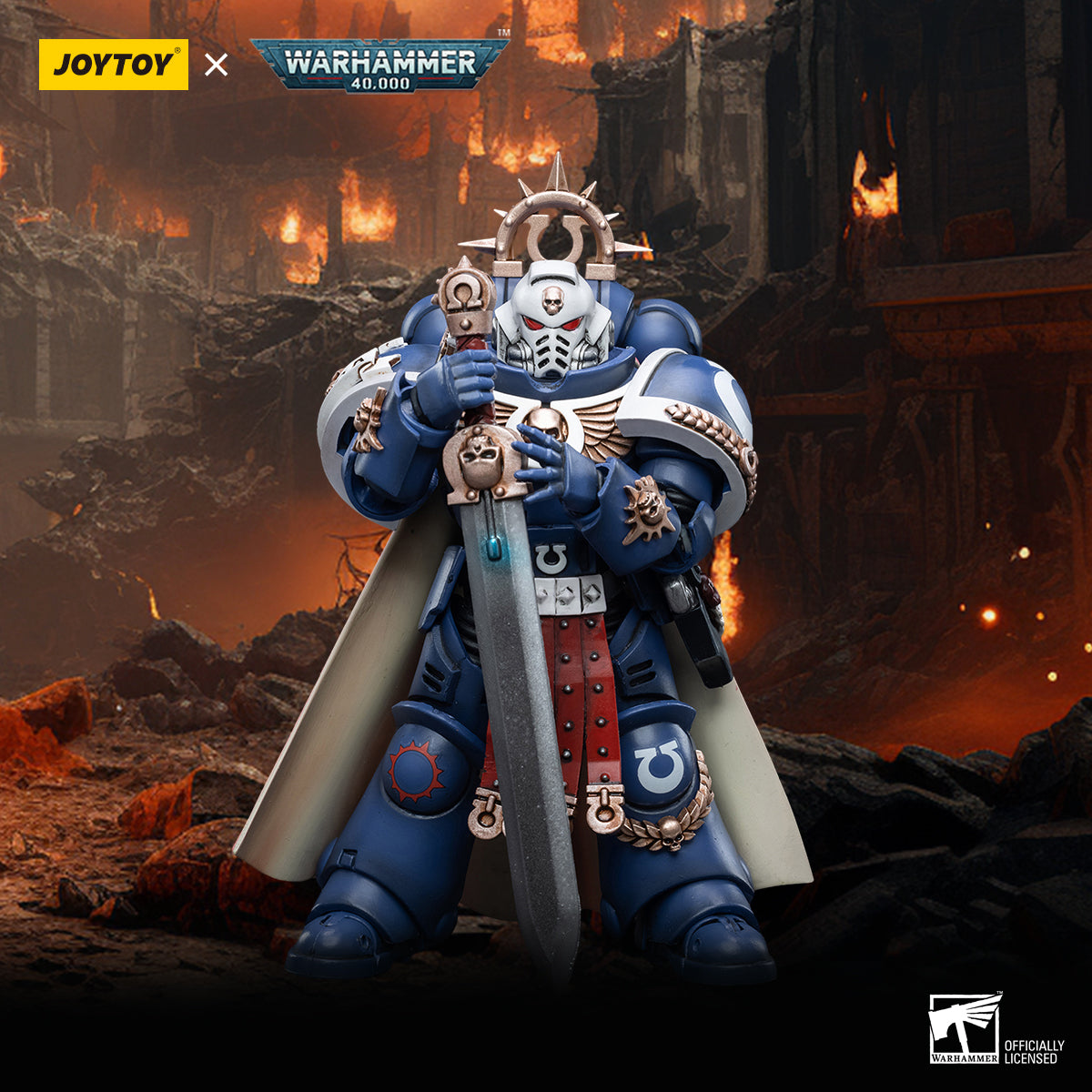 JOYTOY Warhammer 40K 1/18 Action Figure Ultramarines Primaris Captain JT3297