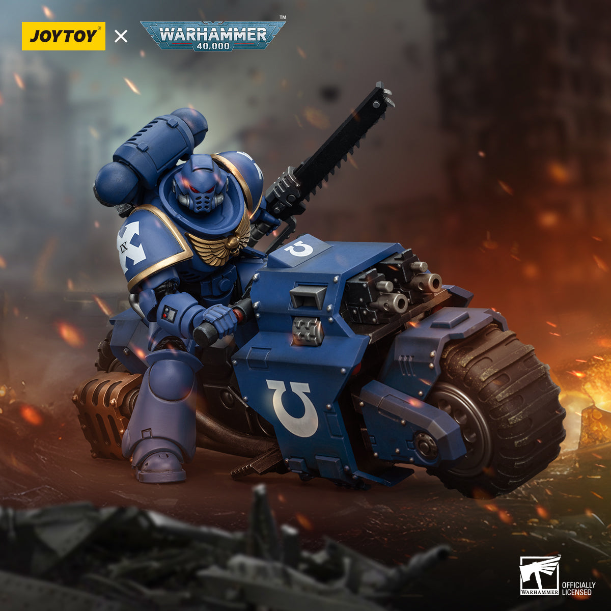 JOYTOY Action Figure 1/18 Ultramarines Outriders Model Birthday Gifts