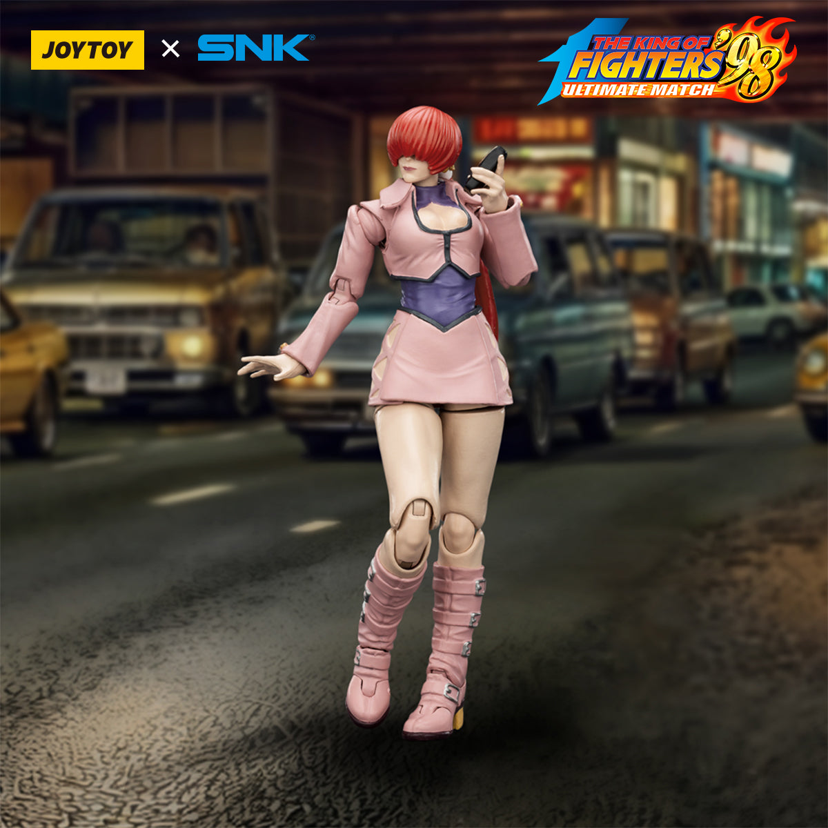 JOYTOY SNK Action Figure 1/18 KOF'98UM Orochi Team Shermie Model Toys JT04056