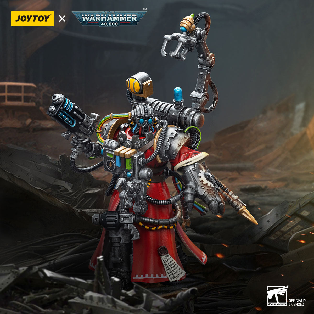 [IN STOCK]JOYTOY Warhammer 40K Action Figure 1/18 Adeptus Mechanicus Cybernetica Datasmith