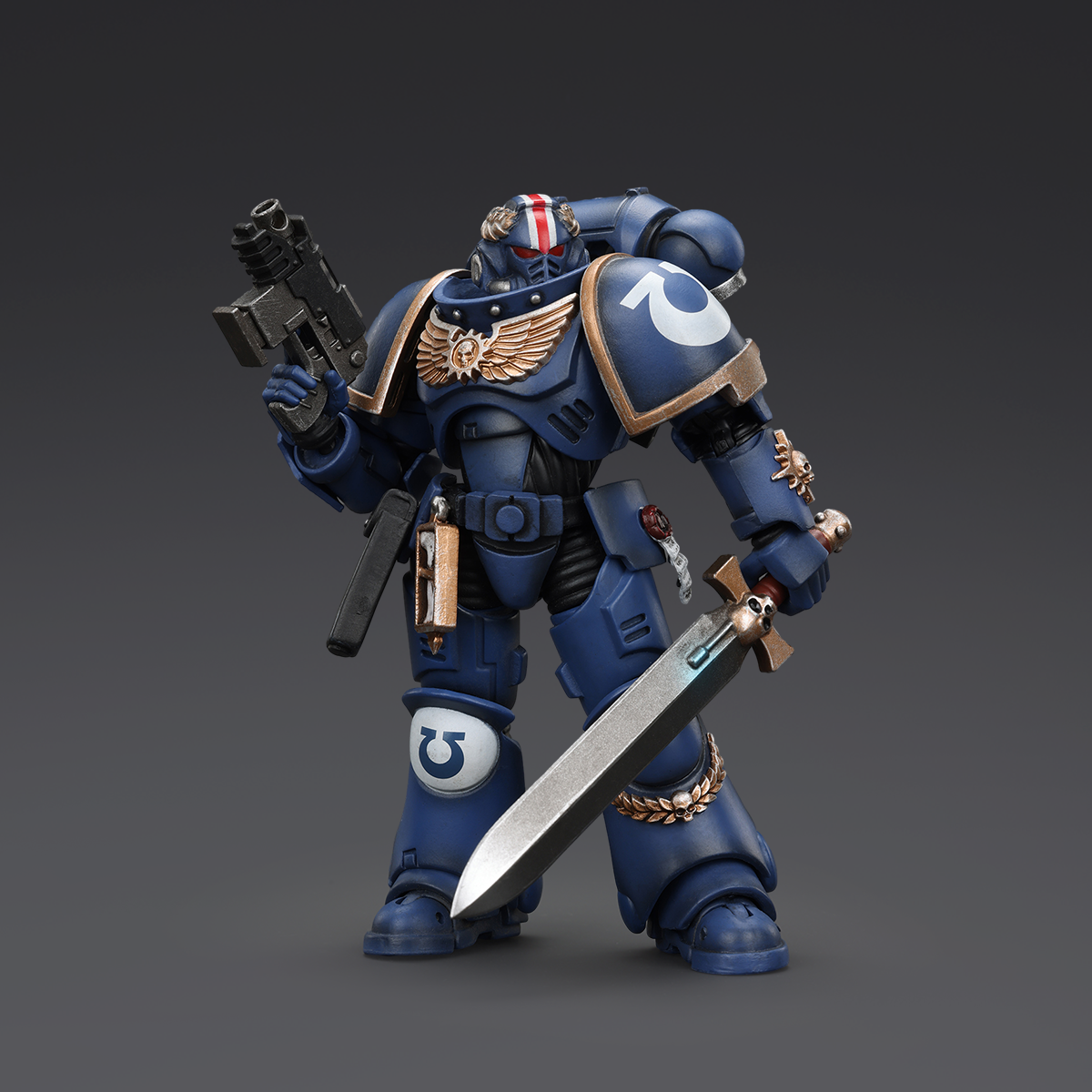 [IN STOCK]JOYTOY Warhammer 40K Action Figure 1/18 Ultramarines Primaris Lieutenant Argaranthe JT4065