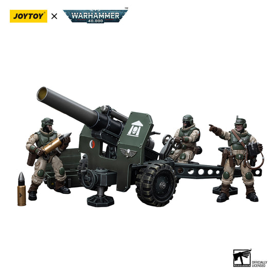 [IN STOCK]JOYTOY Warhammer 40K Action Figure 1/18 Astra Militarum Ordnance Team with Bombast Field Gun