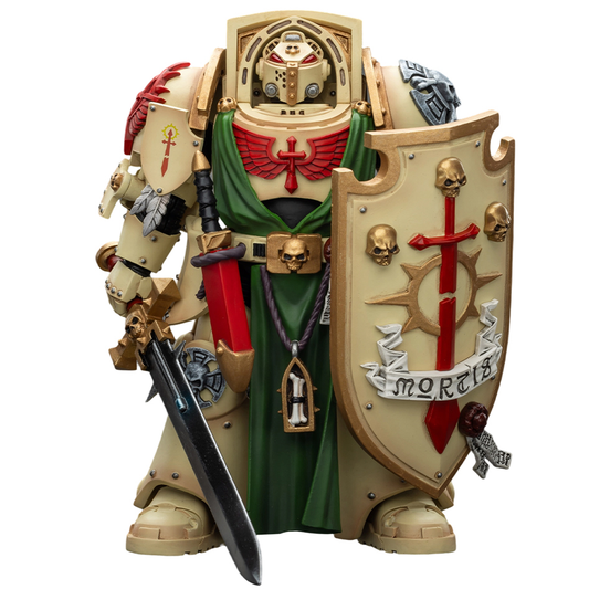 JOYTOY Warhammer 40,000 1/18 Action Figure Dark Angels Deathwing Knight 3 with Power Sword and Storm Shield Collection Models Birthday Gifts 15Age+ Pre-Order