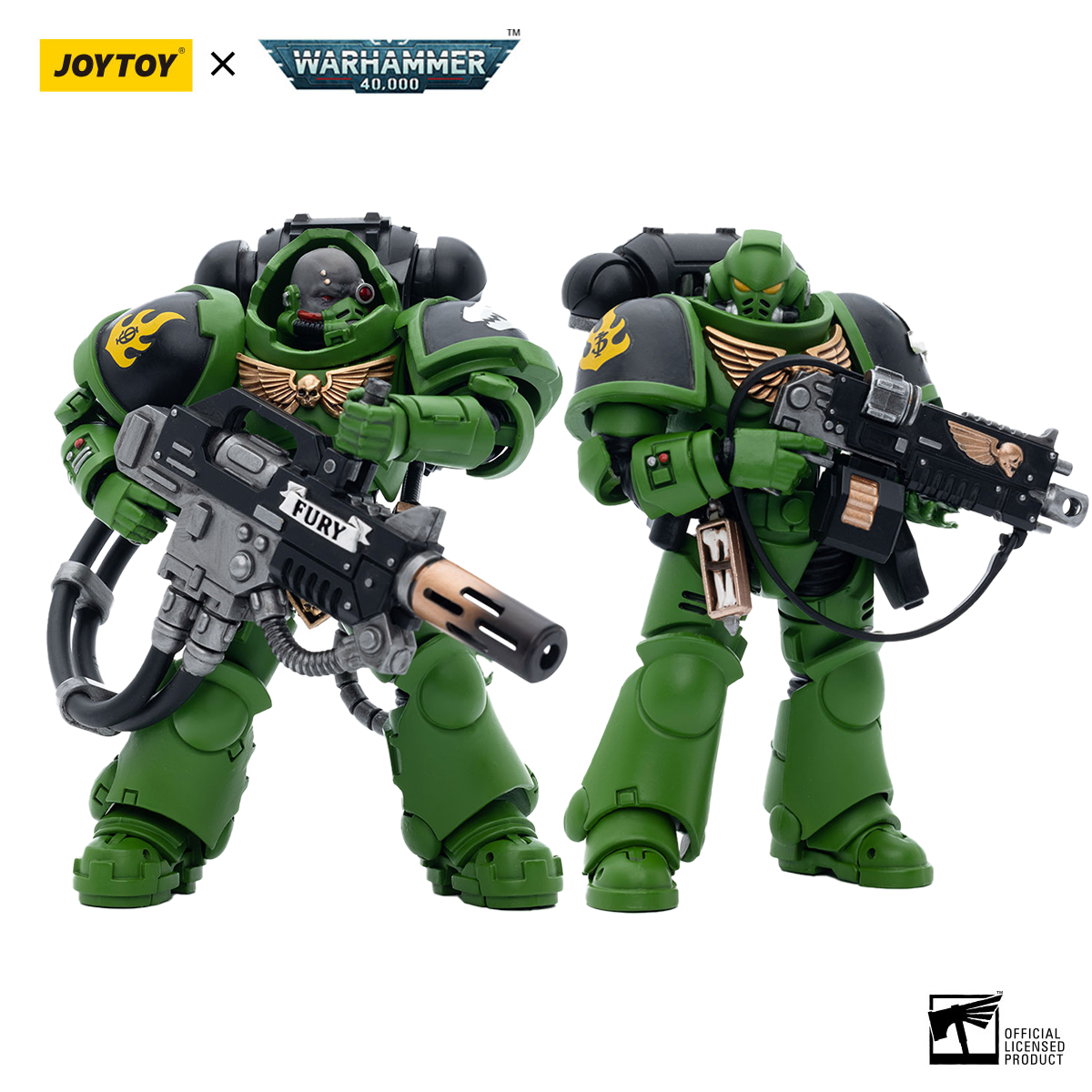 JOYTOY  Warhammer  40000  1/18  Action Figure Salamanders&nbsp; Eradicators&nbsp;Sergeant Bragar &amp; Intercessors Brother Haecule