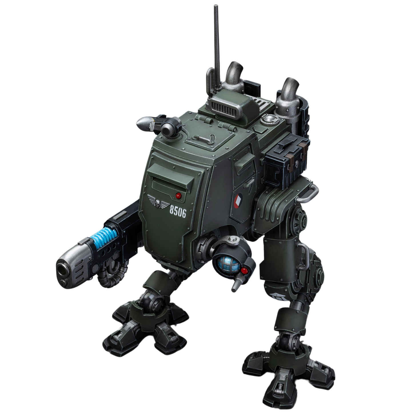 JOYTOY Warhammer 40K Action Figure Astra Militarum Cadian Armoured Sentinel Collection Anime Model 1/18 for Unisex, Adult, Christmas, Birthday Gift