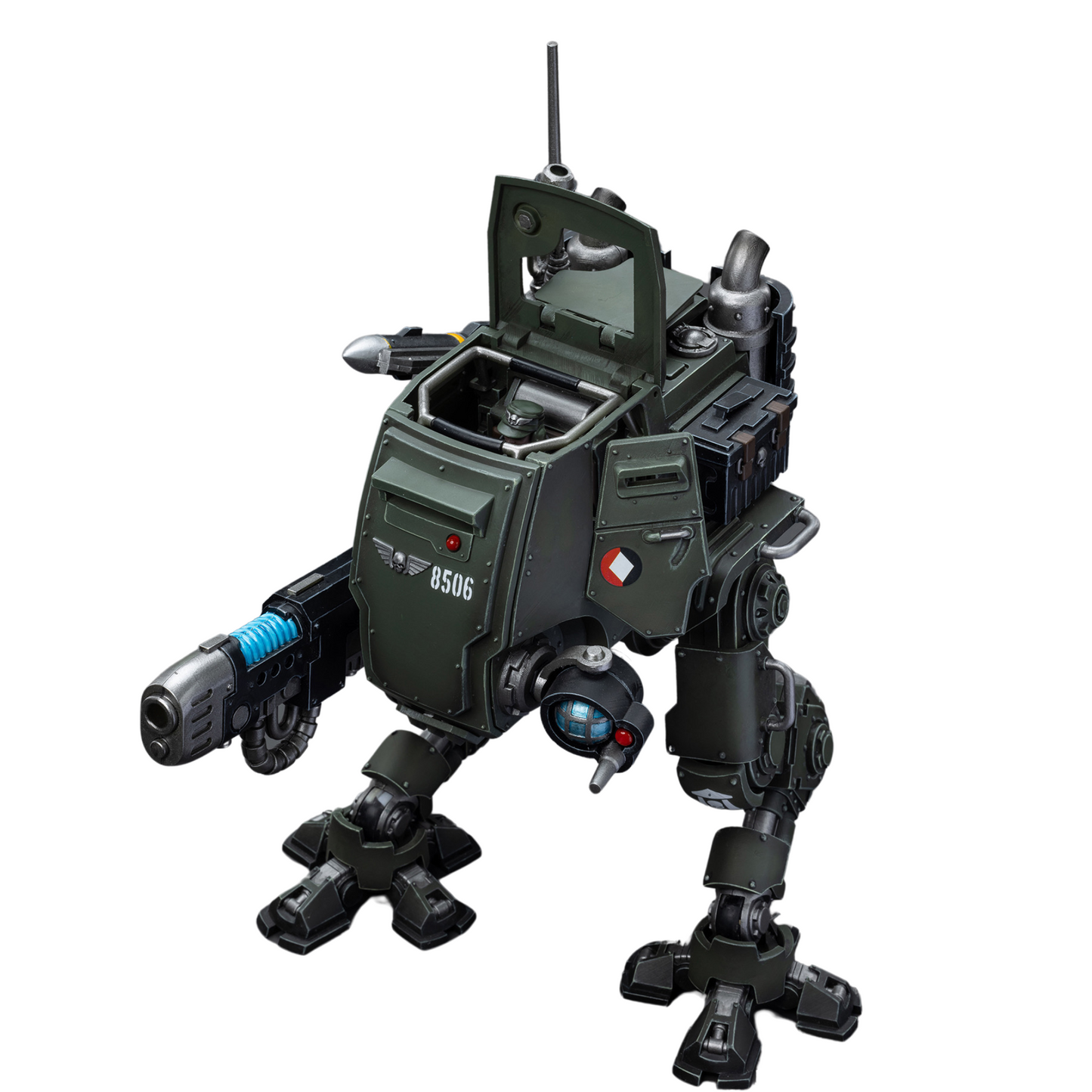 JOYTOY Warhammer 40K Action Figure Astra Militarum Cadian Armoured Sentinel Collection Anime Model 1/18 for Unisex, Adult, Christmas, Birthday Gift