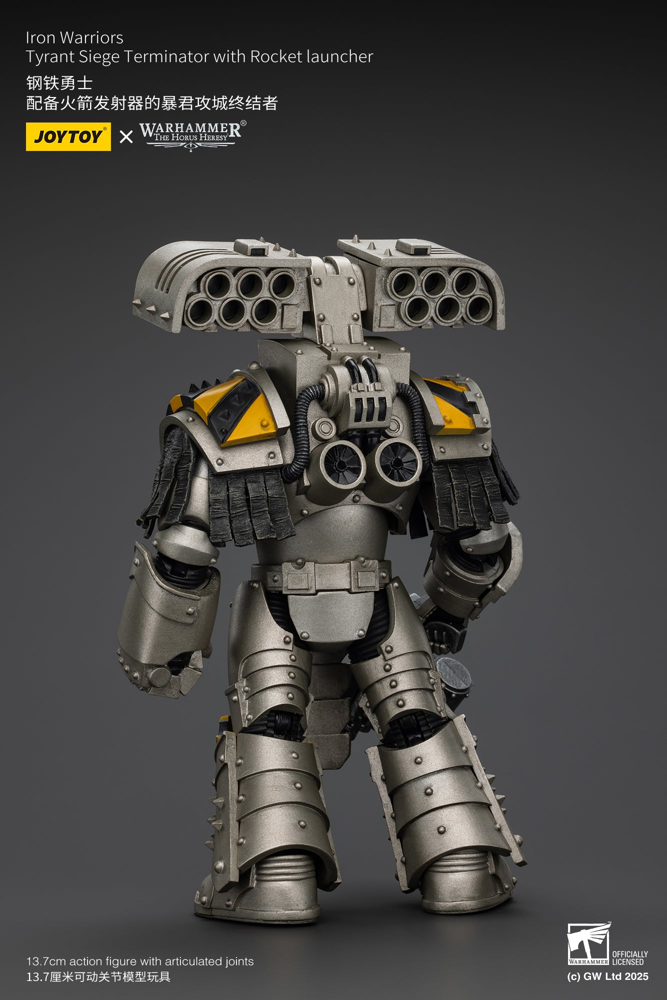 [IN STOCK]JOYTOY Warhammer 40K Action Figure 1/18 lron Warriors Tyrant Siege Terminator with Rocket launcher