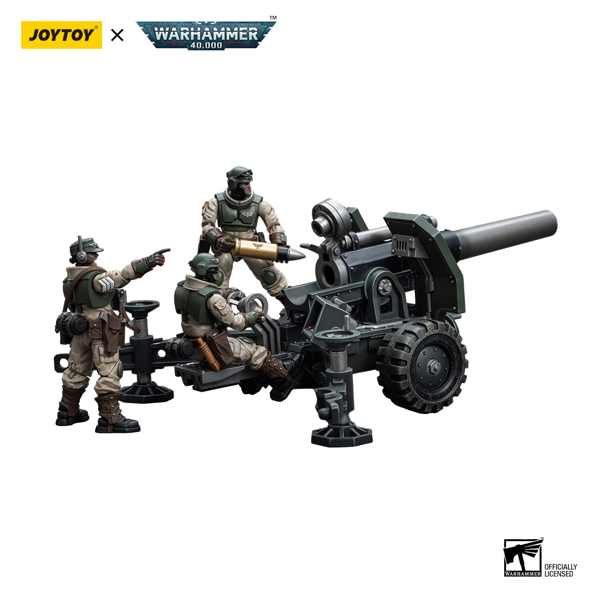 [IN STOCK]JOYTOY Warhammer 40K Action Figure 1/18 Astra Militarum Ordnance Team with Bombast Field Gun