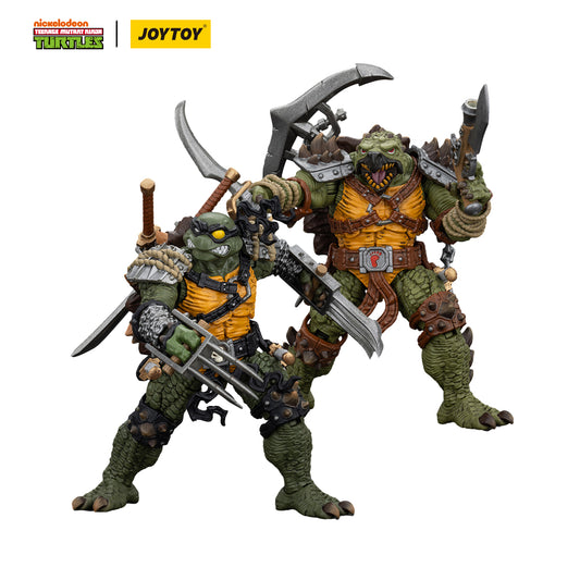 JOYTOY  1/18 Action Figure TMNT-Slash  & Tokka