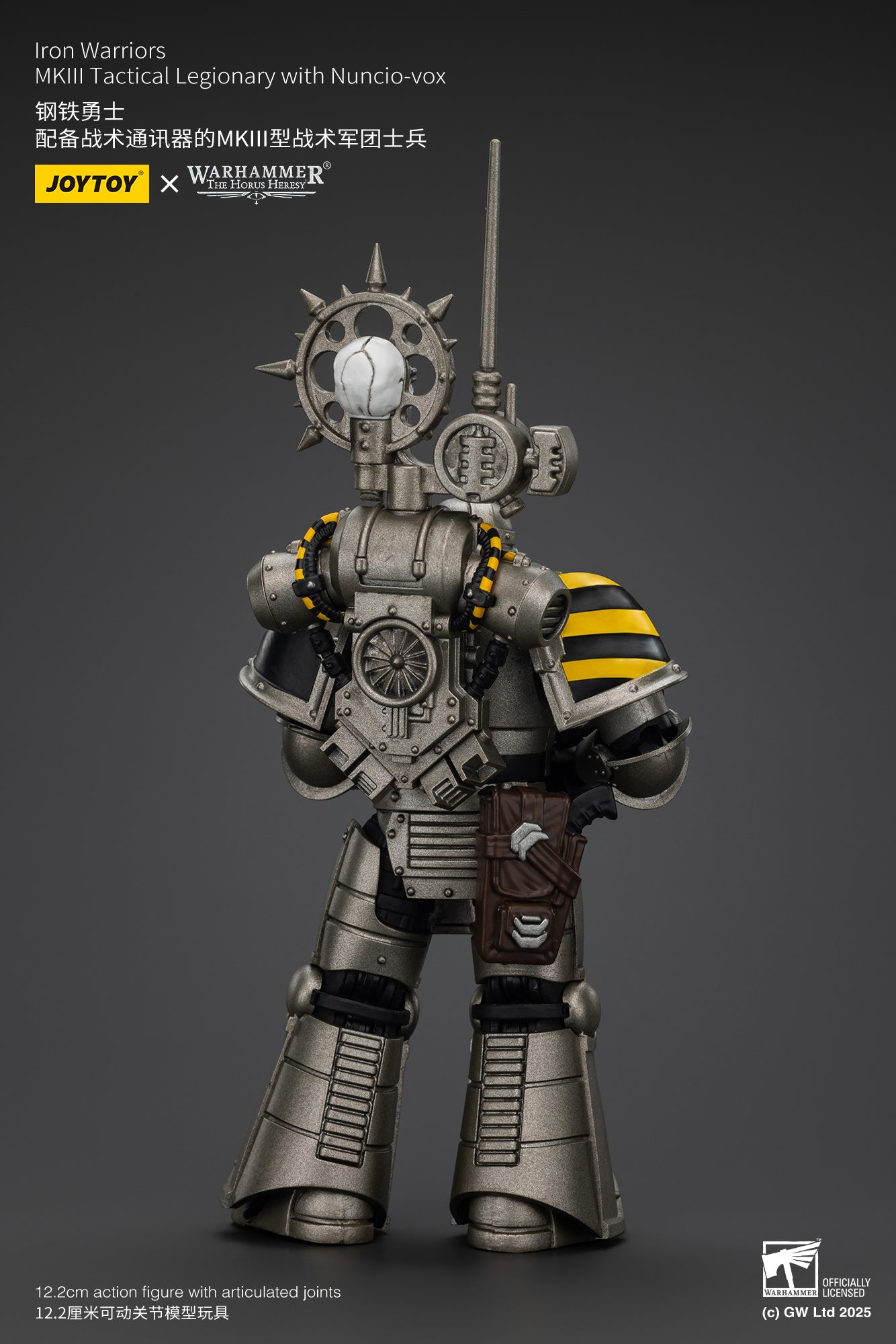 [IN STOCK]JOYTOY Warhammer 40K Action Figure 1/18 lron Warriors MKlIl Tactical Legionary with Nuncio-vox