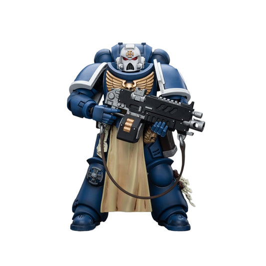 JOYTOY Warhammer 40,000 1/18 Action Figure Ultramarines Sternguard Veteran with Auto Bolt Rifle Collection Model Birthday Gifts