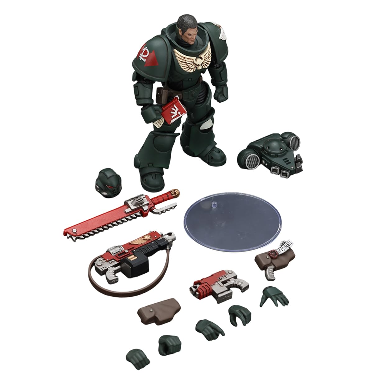 JOYTOY Warhammer 40,000 1/18 Action Figure Dark Angels Intercessors Brother Asharr Collection Models Birthday Gifts 15Age+ Pre-Order