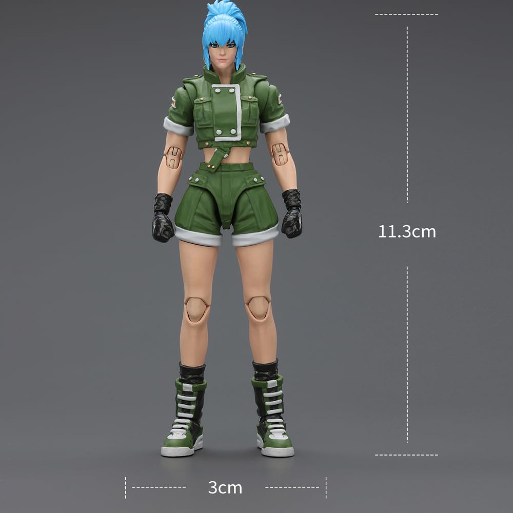 JOYTOY SNK 1/18 Action Figure KOF'98UM Ikari Warriors Team Leona Heidern Collection Model Birthday Gift Pre Order