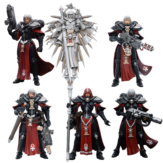 [IN STOCK]JOYTOY Warhammer 40K Action Figure 1/18 Adepta Sororitas Imagifier Sister Saelon，Adepta Sororitas Battle Sister Sister Noyalle-Sister Superior Kassia-Sister Jurel-Sister Ludwenna 5PCS