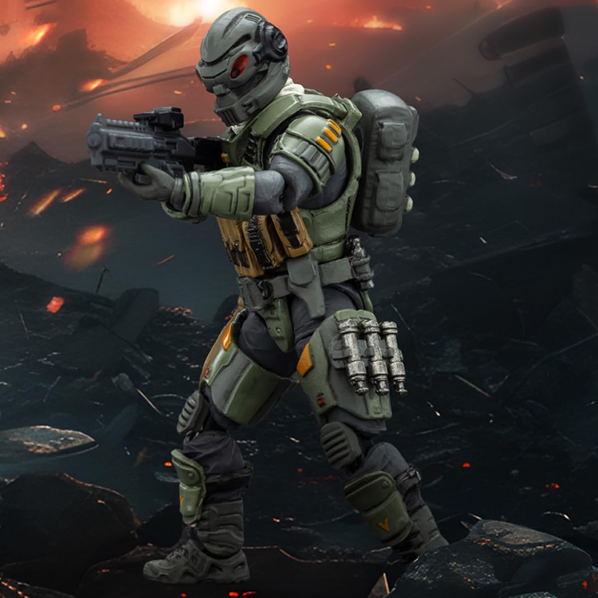 JOYTOY Dark Source Action Figure 1/25 APOC Series Bedrock Standard Combat Type Mecha Pilot Collection Models Birthday Gifts JT01673