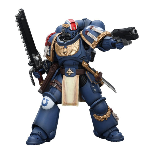 JOYTOY Warhammer 40,000 1/18 Action Figure Ultramarines Titus with Laurels of Victory Collection 15Age+ Model Birthday Gifts