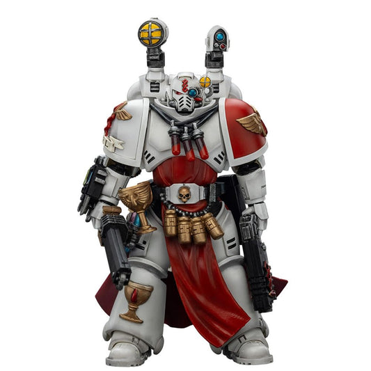 JOYTOY 1/18 Warhammer 40,000 Action Figure Blood Angels Sanguinary Priest with Heavy Bolt Pistol, chainsword and narthecium Collection Model Pre-Order
