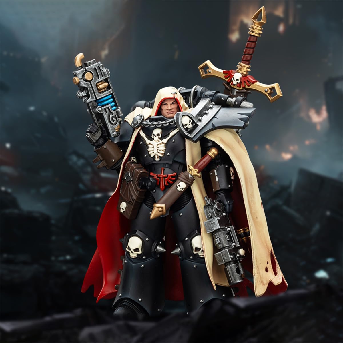 JOYTOY Warhammer 40,000 The Horus Heresy 1/18 Action Figure Chaos Space Marines Cypher, Lord of The Fallen Collection Model Birthday Gifts