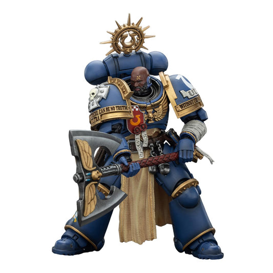 JOYTOY Warhammer 40,000 1/18 Action Figure Ultramarines Metaurus with Power Axe, Stormshield and Plasma Pistol Collection Model Birthday Gifts