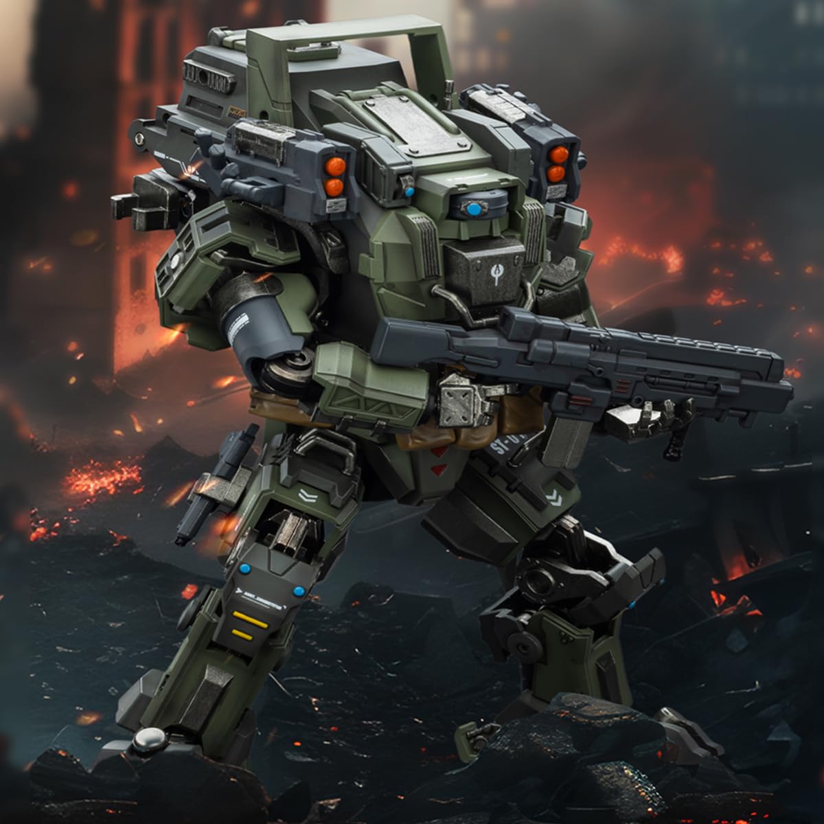 JOYTOY Dark Source Action Figure 1/25 APOC Series Bedrock Standard Combat Type Mecha Collection Models Birthday Gifts