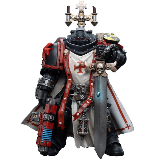 JOYTOY 1/18 Warhammer 40,000 Action Figure Black Templars Sword Brethren Brother Lombast Collection Models Birthday Gifts (4.7Inch)
