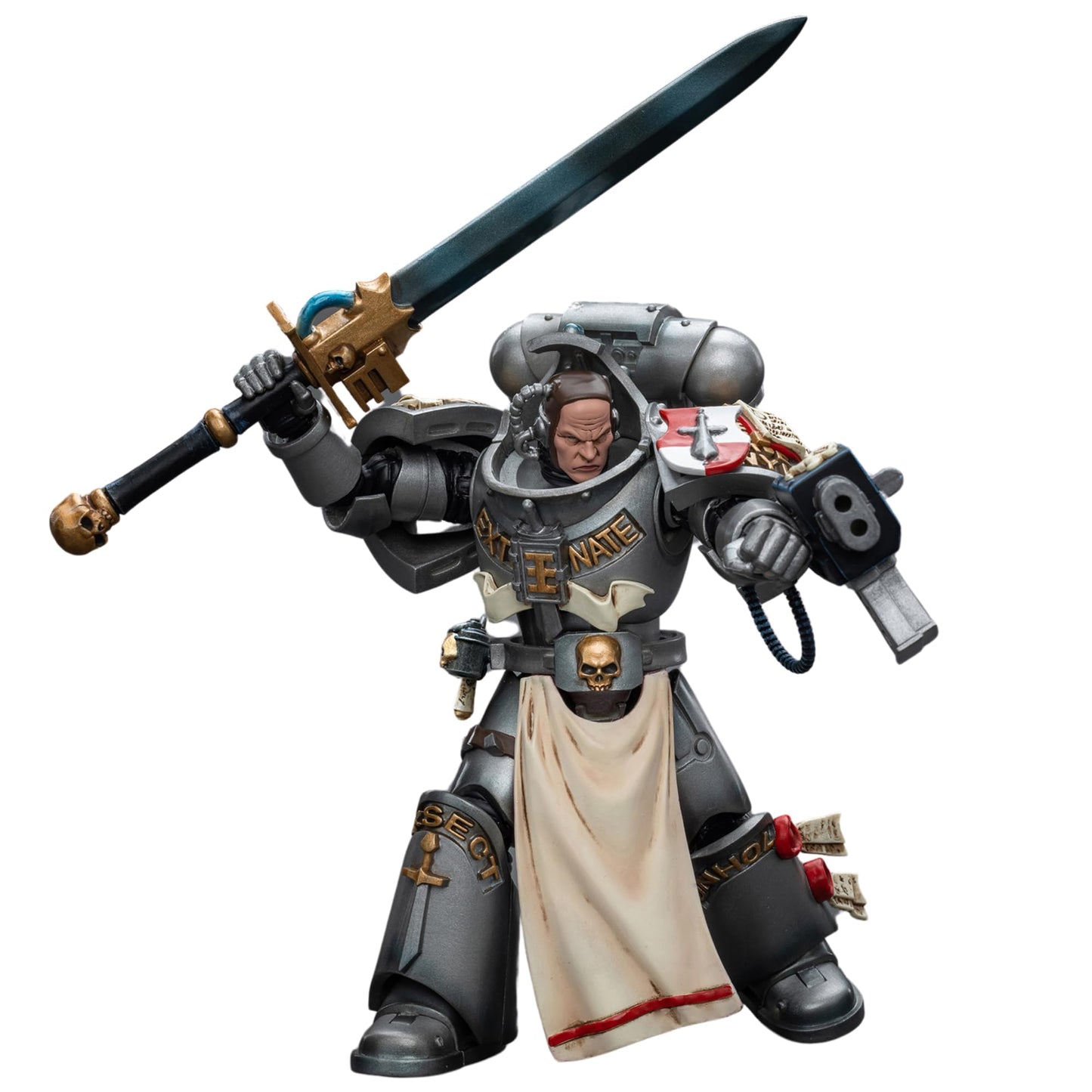 JOYTOY Warhammer 40K Action Figure Grey Knights Strike Squad Justicar Anime Collection Model 1/18 Christmas, Birthday Gift