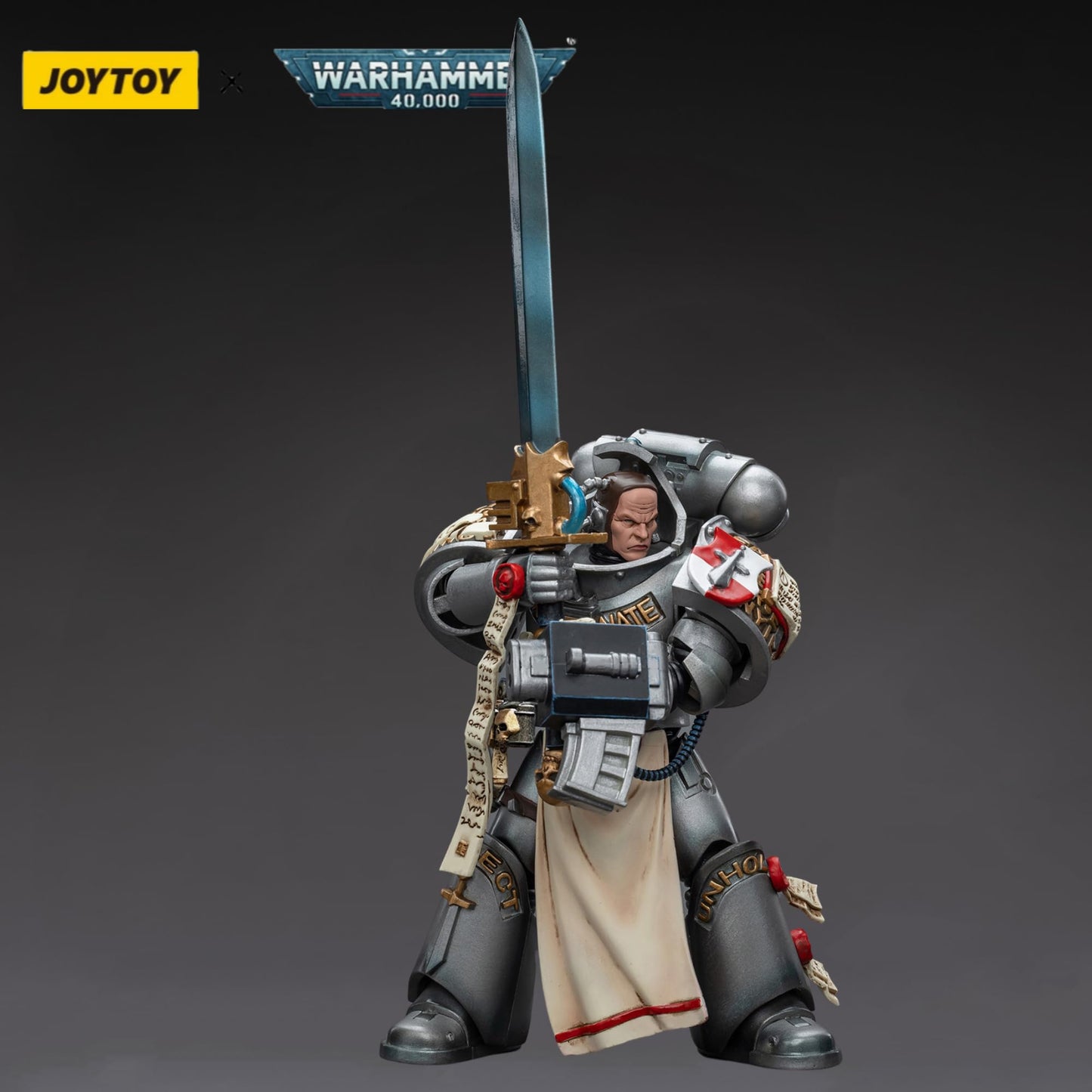 JOYTOY Warhammer 40K Action Figure Grey Knights Strike Squad Justicar Anime Collection Model 1/18 Christmas, Birthday Gift