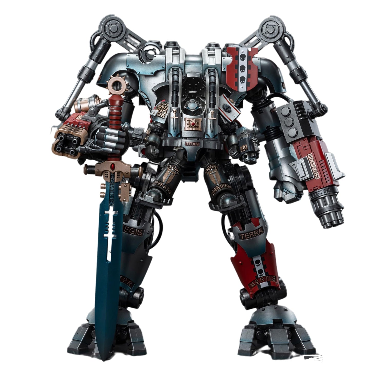 JOYTOY Action Figure 1/18 Mecha Grey Knights Nemesis Dreadknight Mech Including Figure Vibova 2PCS Collection Model Christmas Birthday Gift