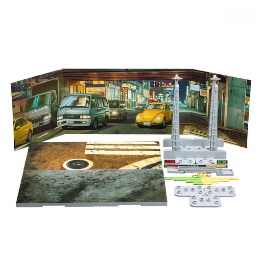 JOYTOY SNK 1/18 Action Figure KOF'98UM Stage Base-Japan Street Collection Model Birthday Gift Pre Order