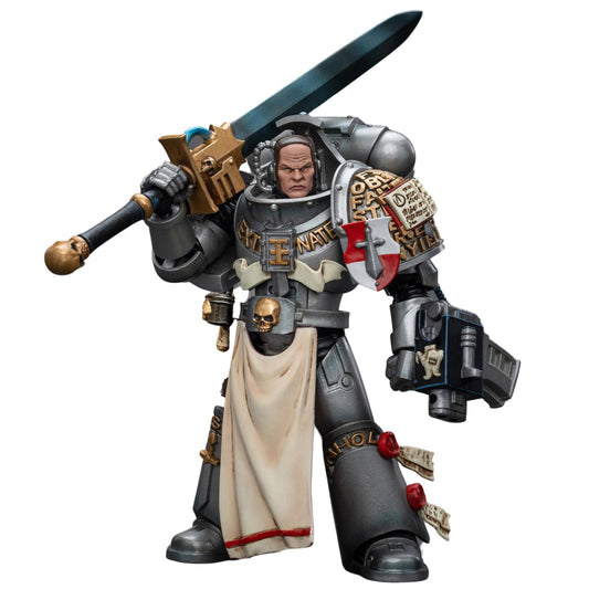 JOYTOY Warhammer 40K Action Figure Grey Knights Strike Squad Justicar Anime Collection Model 1/18 Christmas, Birthday Gift