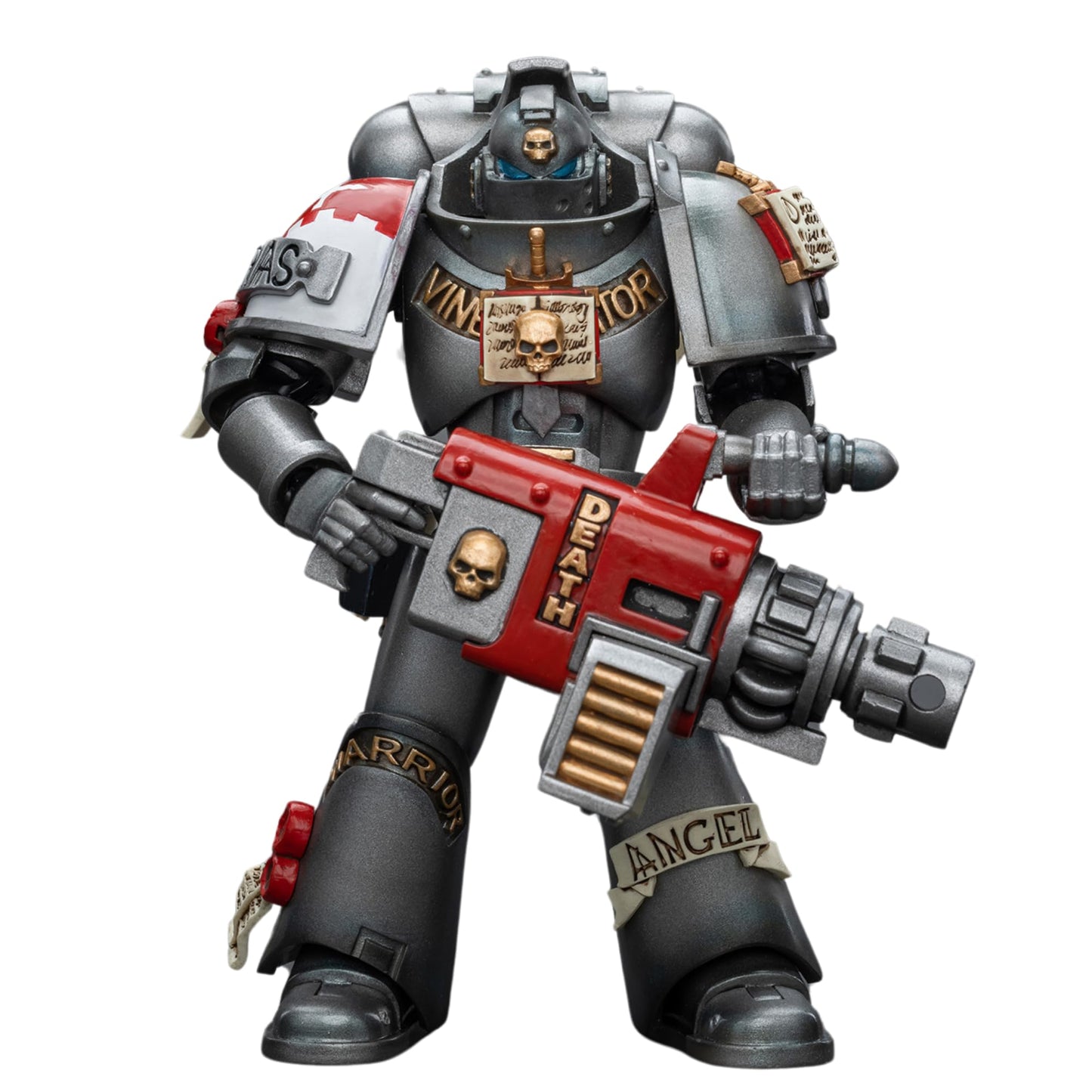 JOYTOY Warhammer 40K Action Figure Grey Knights Strike Squad Grey Knight with Psycannon Anime Collection Model 1/18 Christmas, Birthday Gift