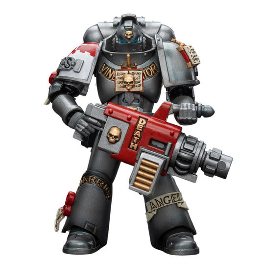JOYTOY Warhammer 40K Action Figure Grey Knights Strike Squad Grey Knight with Psycannon Anime Collection Model 1/18 Christmas, Birthday Gift