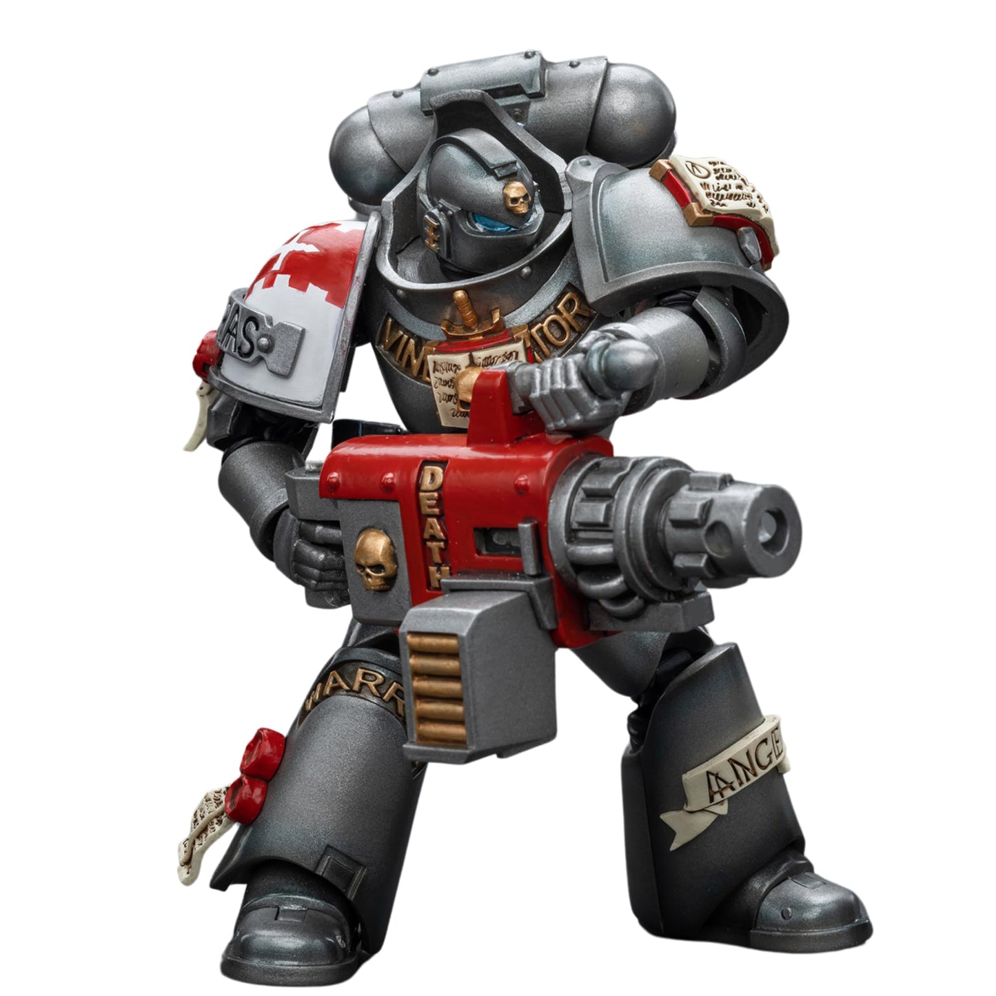 JOYTOY Warhammer 40K Action Figure Grey Knights Strike Squad Grey Knight with Psycannon Anime Collection Model 1/18 Christmas, Birthday Gift