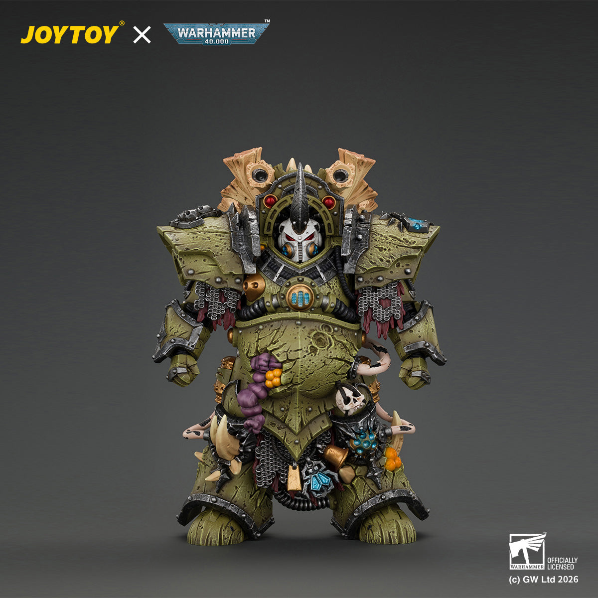 JOYTOY 1/18 Warhammer 40K Action Figure Death Guard Typhus Herald of the Plague God