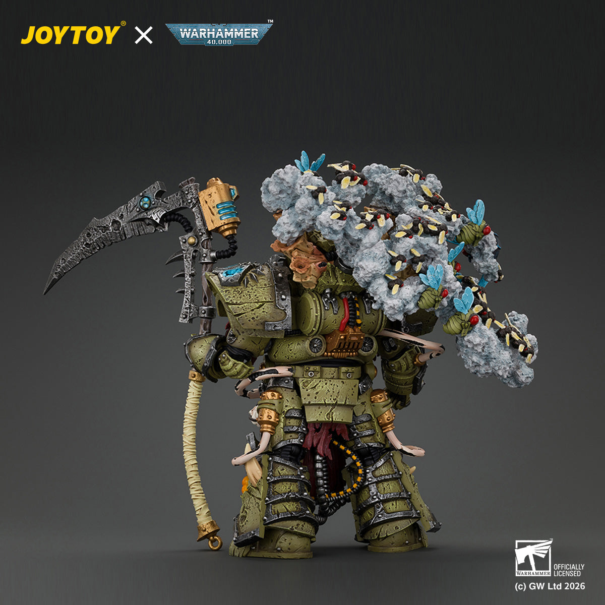 JOYTOY 1/18 Warhammer 40K Action Figure Death Guard Typhus Herald of the Plague God