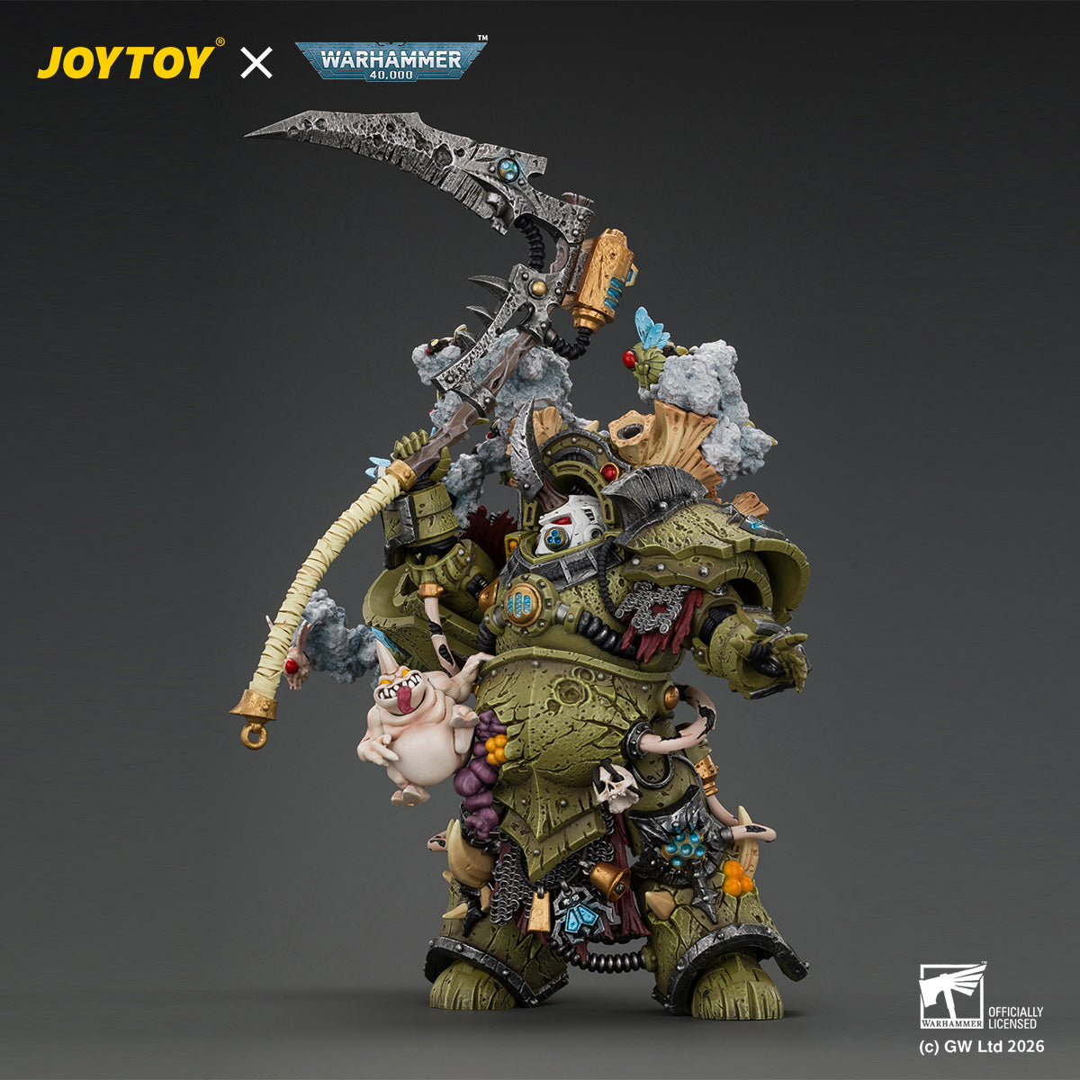 JOYTOY 1/18 Warhammer 40K Action Figure Death Guard Typhus Herald of the Plague God