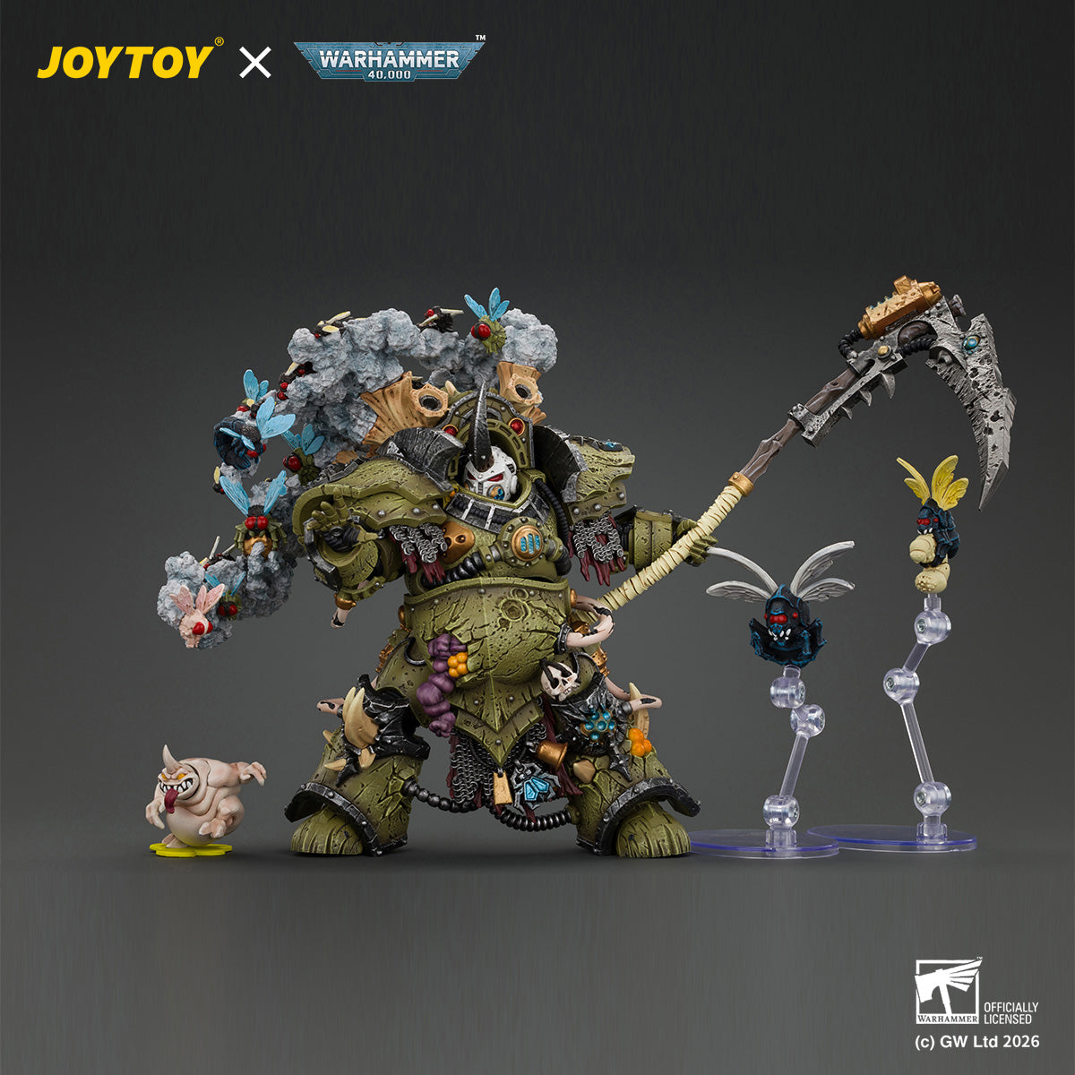 JOYTOY 1/18 Warhammer 40K Action Figure Death Guard Typhus Herald of the Plague God
