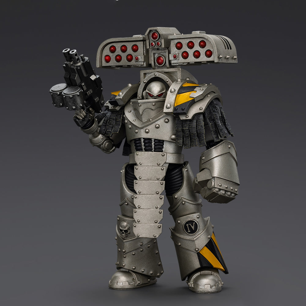 JOYTOY Warhammer 40,000 The Horus Heresy 1/18 Action Figure-Iron Warriors Tyrant Siege Master Terminator with Rocket Launcher Collection Model Birthday Gift