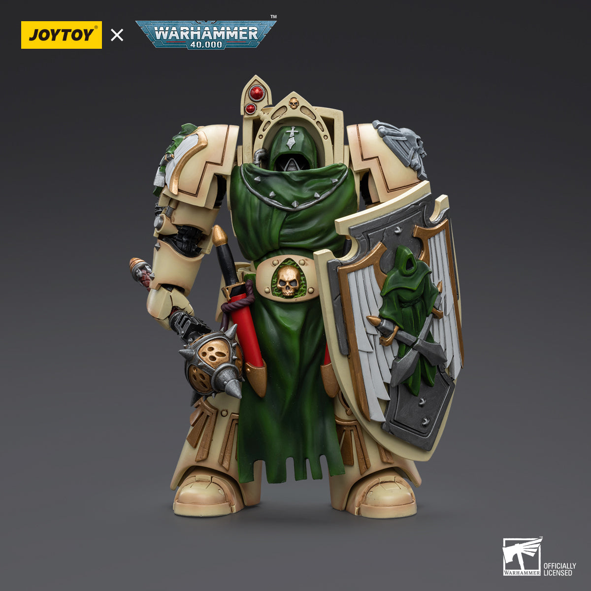JOYTOY Action Figure 1/18 Dark Angels Deathwing Knight with Mace of Absolution 2 Model Birthday Gifts 