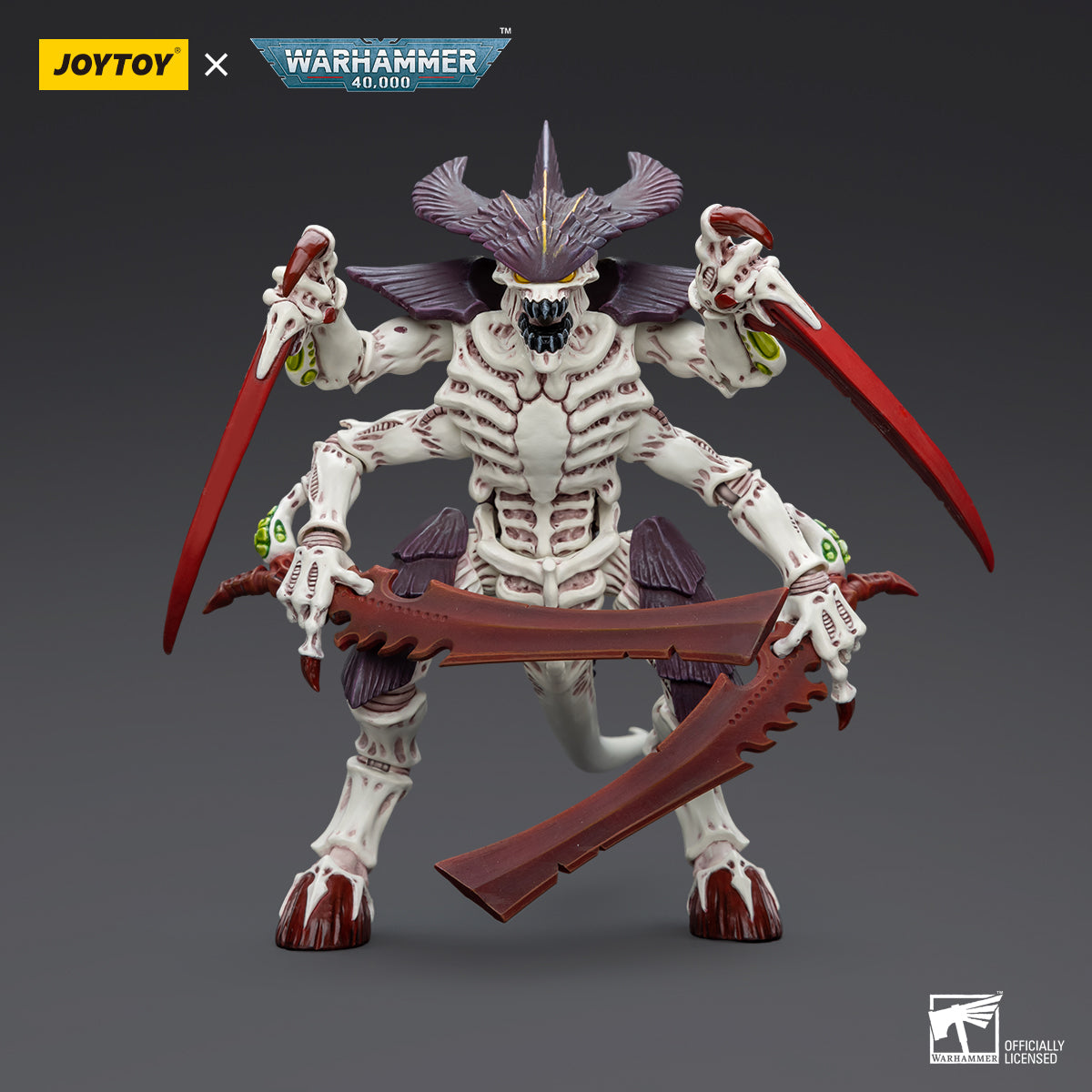 OYTOY Action Figure 1/18 Tyranids Hive Fleet Leviathan Tyranid Warrior with Boneswords Model Birthday Gifts