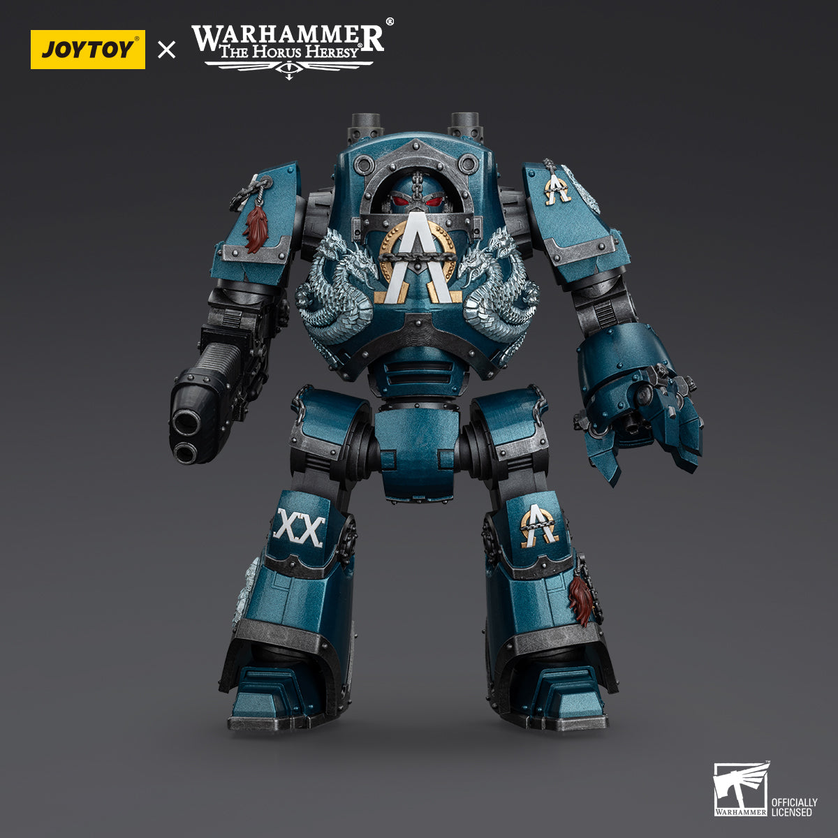 [IN STOCK]JOYTOY Warhammer 40K Action Figure 1/18 Alpha Legion Alpharius, Primarch of the XXth Legion-Saboteur Consul-Contemptor Dreadnought with Gravis Plasma Cannon 3PCS