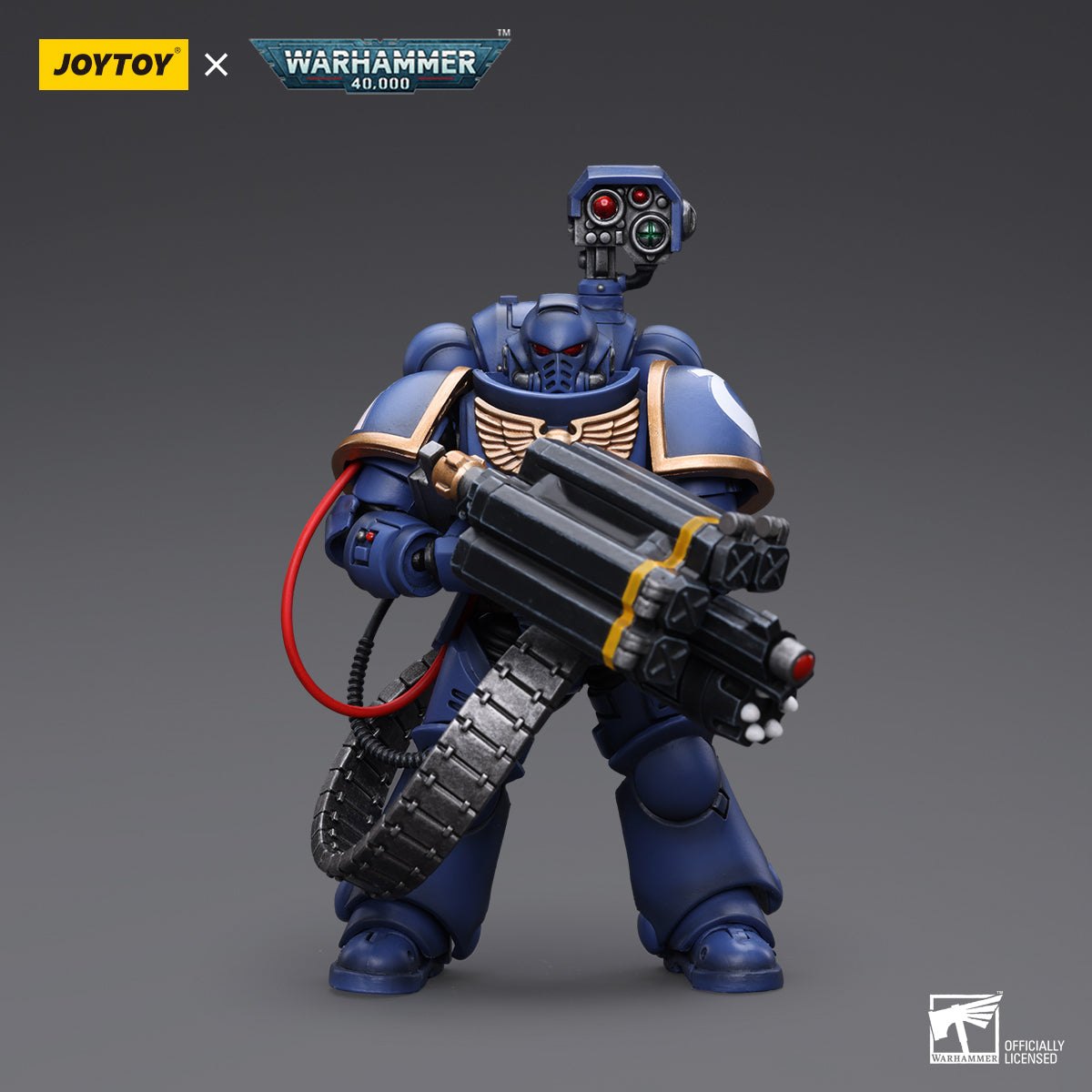 [IN STOCK]JOYTOY Warhammer 40K Action Figure 1/18 Ultramarines Desolation Marine with Castellan Launcher (Superkrak)