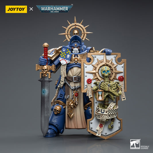 [IN STOCK]JOYTOY Warhammer 40K Action Figure 1/18 Ultramarines Primaris Captain with Relic Shield and Power Sword