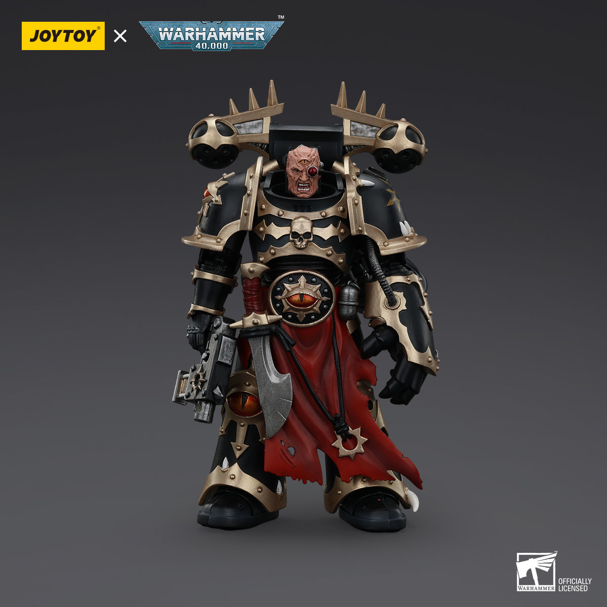 [IN STOCK]JOYTOY Warhammer 40K Action Figure 1/18 Chaos Space Marines Black Legion Chosen with Bolt Pistol and Power Fist