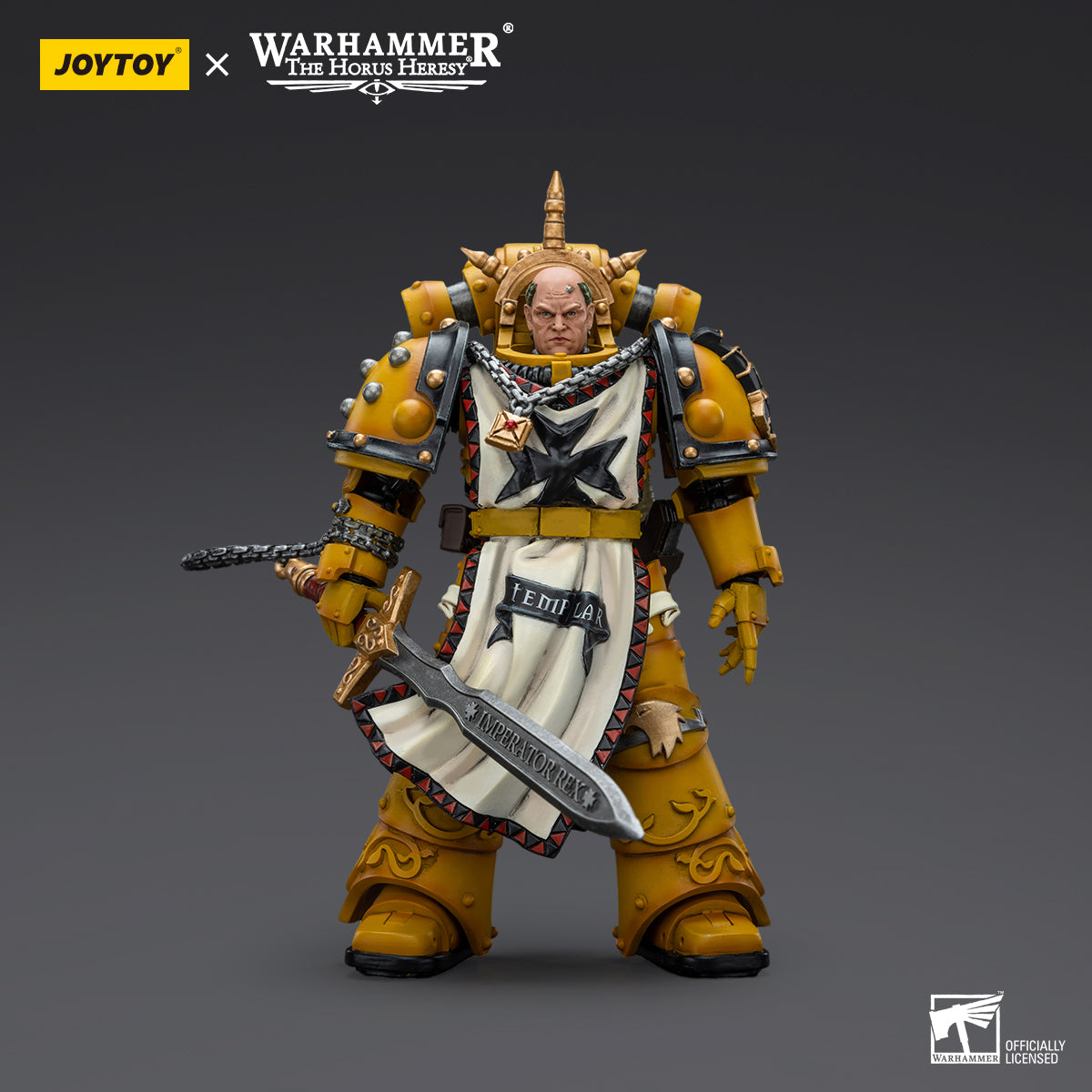 [IN STOCK]JOYTOY Warhammer 40K Action Figure 1/18 Imperial Fists Sigismund, First Captain of the Imperial Fists