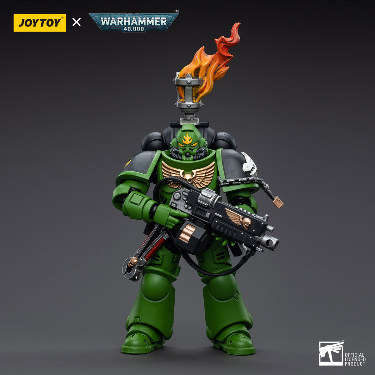 JOYTOY Action Figure 1/18 Salamanders Intercessors Sergeant Tsek'gan Model Birthday Gifts 