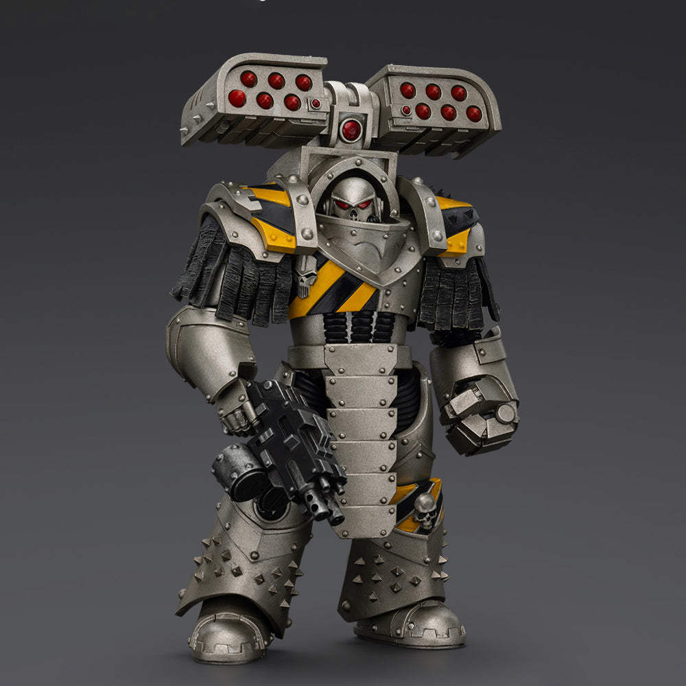 JOYTOY Warhammer 40,000 The Horus Heresy 1/18 Action Figure-Iron Warriors Tyrant Siege Terminator with Rocket Launcher Collection Model Birthday Gift