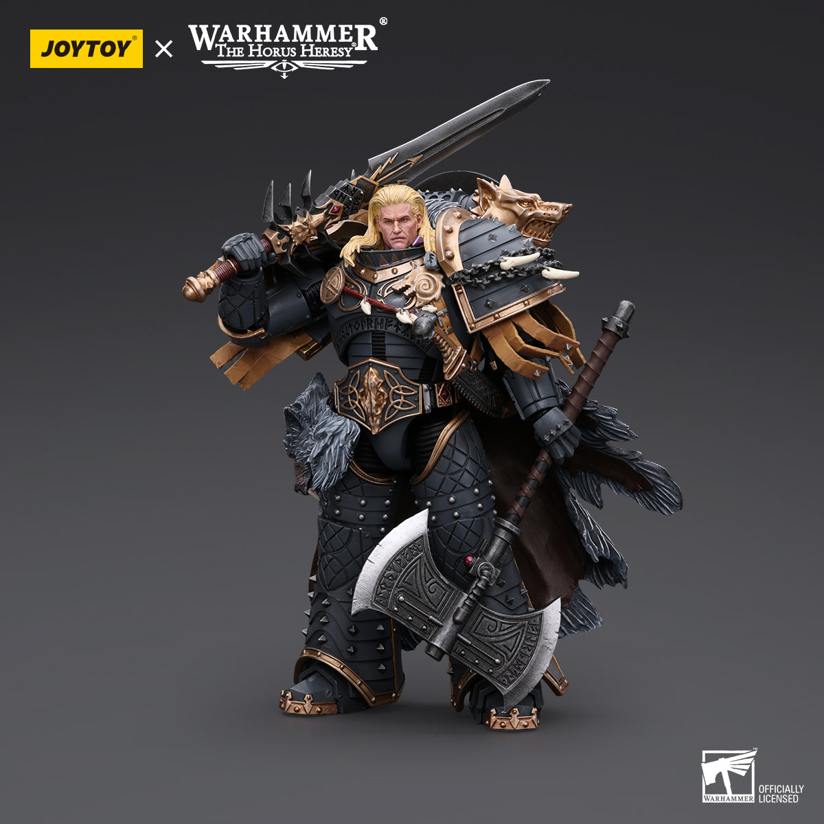 [IN STOCK]JOYTOY Warhammer 40K Action Figure 1/18 Space Wolves Leman Russ Primarch of the VIth Legion