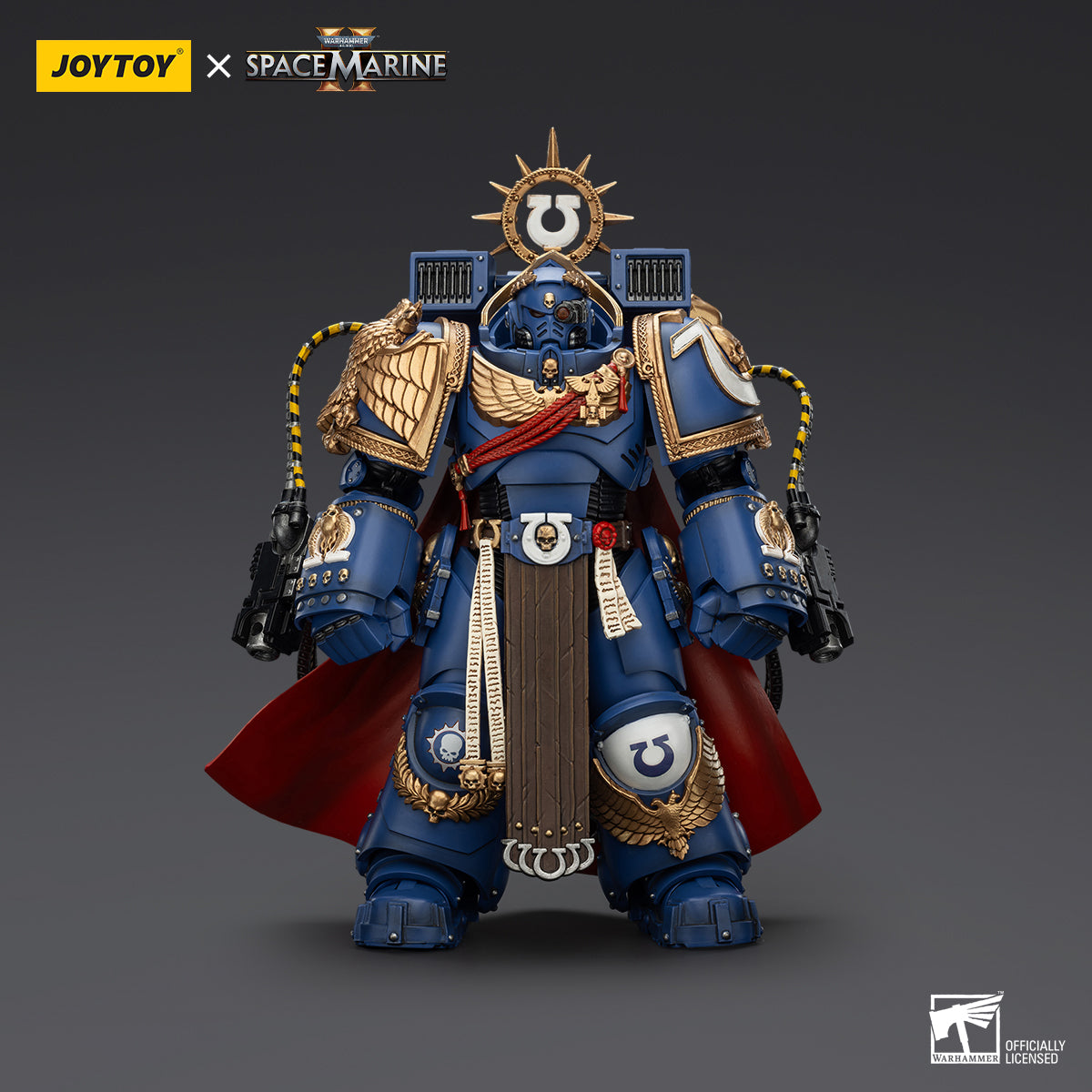 [IN STOCK]JOYTOY Warhammer 40K Action Figure 1/18 Ultramarines Marneus Calgar, Chapter Master with MKX Gravis Armour and Gauntlets of Ultramar