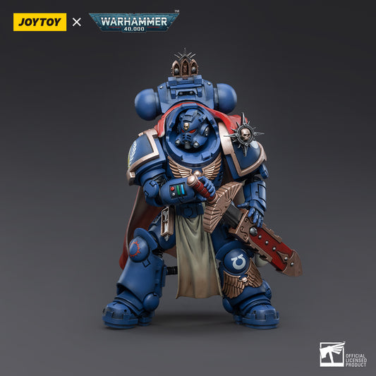 [IN STOCK]JOYTOY Warhammer 40K Action Figure 1/18 Ultramarines Captain with Master-crafted Heavy Bolt rifle